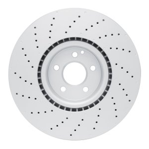Mercedes-Benz SL400 Brake Rotor (1) - Front - R1 Concepts - Drilled Carbon Alloy GeoMET - `13-`20